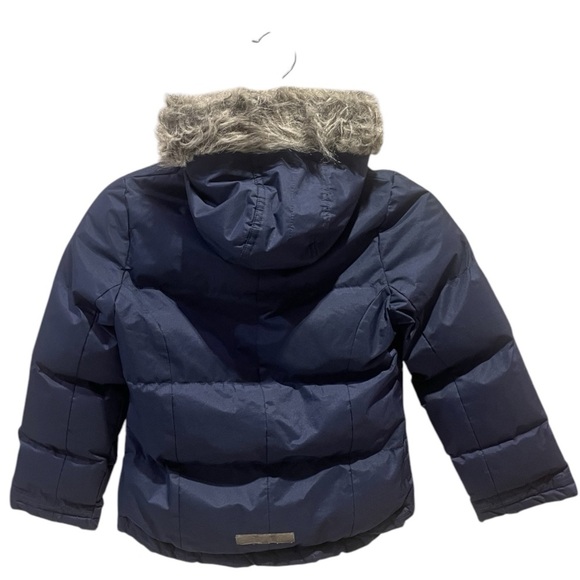 Blue Winter Jacket Puffer Size: 7-8 Years old Zip Up Hoodie - Picture 2 of 9
